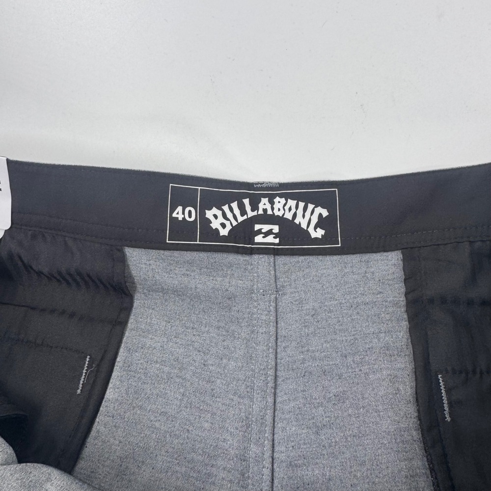 Billabong Mens Hybrid Shorts Charcoal Grey Stretch Walk Shorts Size 40 NEW - Picture 4 of 12